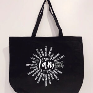 Black Magic "I AM" tote bag